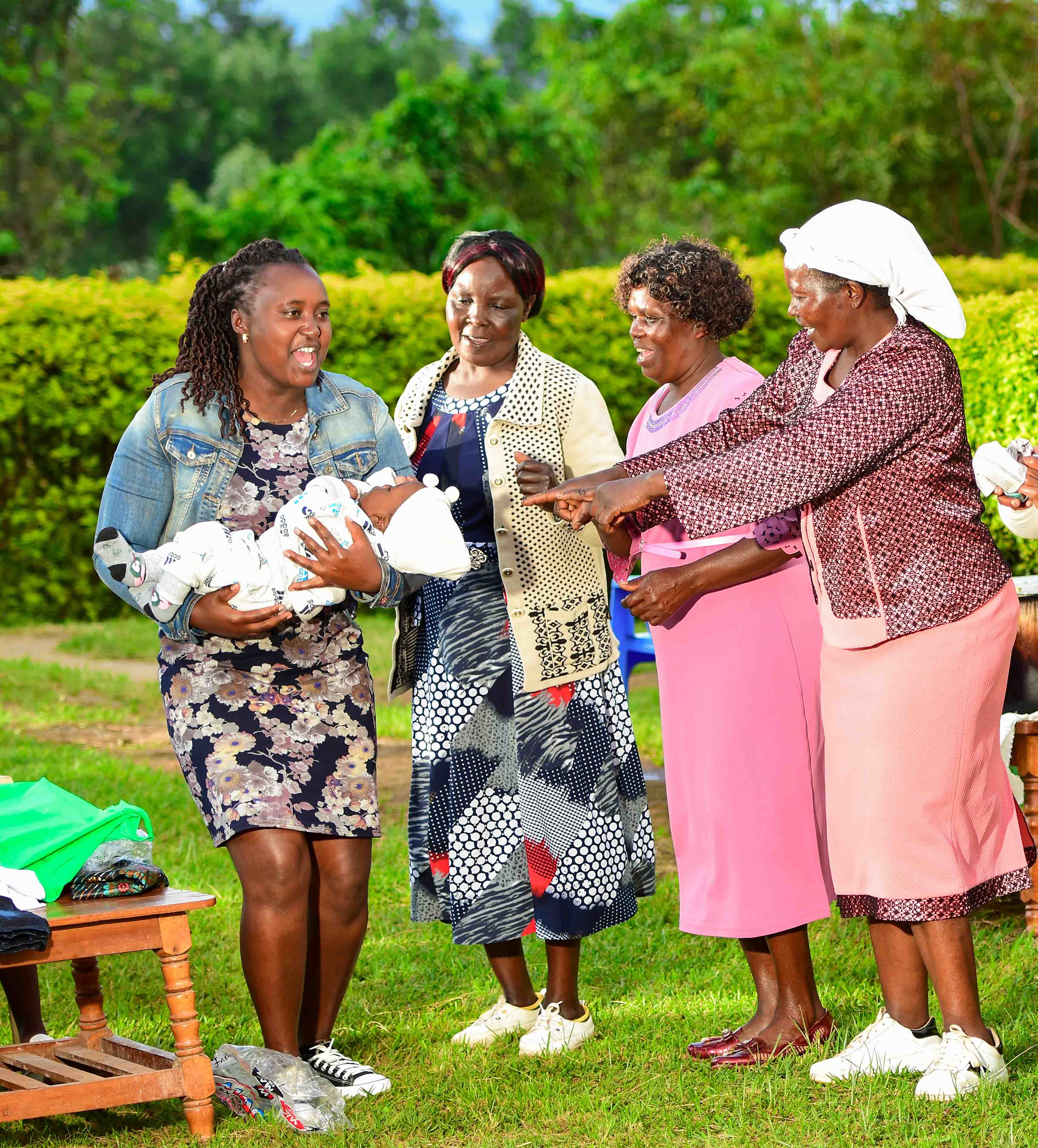 Surprise birthday moment with emotional reactions